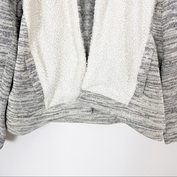ANTHROPOLOGIE SATURDAY SUNDAY Moelleux Sweater Jacket Small Fleece Marled Boho - Picture 5 of 9